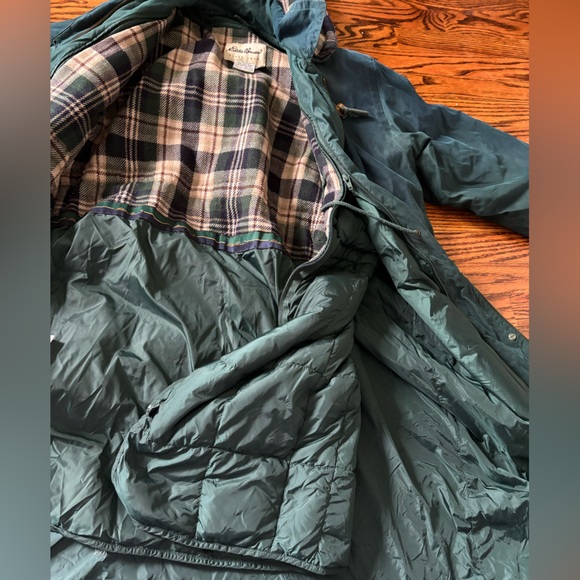 2 in 1 vintage rain coat with goose down removable liner - Picture 2 of 5